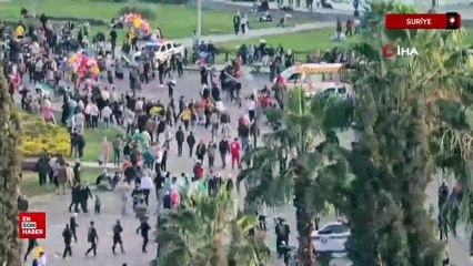 Suriye’de halk, ulusal birlik kutlamaları için meydanları doldurdu