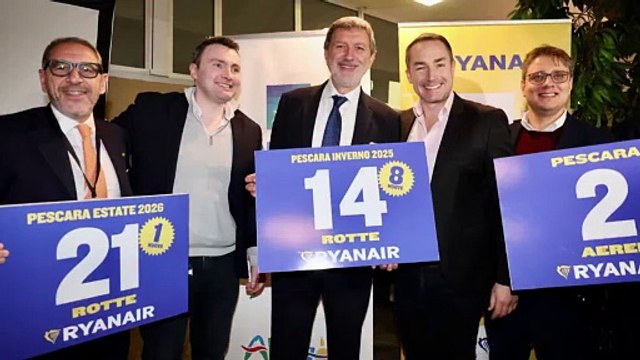 Marsilio - Oggi abbiamo presentato le nuove rotte dell’Aeroporto d’Abruzzo (28.11.25)