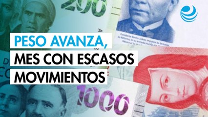 Peso avanza contra el dólar en un cierre de mes con escasos movimientos