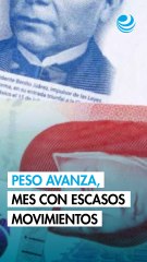 Peso avanza contra el dólar en un cierre de mes con escasos movimientos