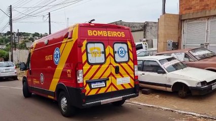 Trabalhador é socorrido após ser atingido por marreta na cabeça