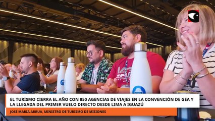 El turismo en Misiones cierra el año con 850 agencias de viajes en la Convención de GEA y la llegada del primer vuelo directo desde Lima a Iguazú
