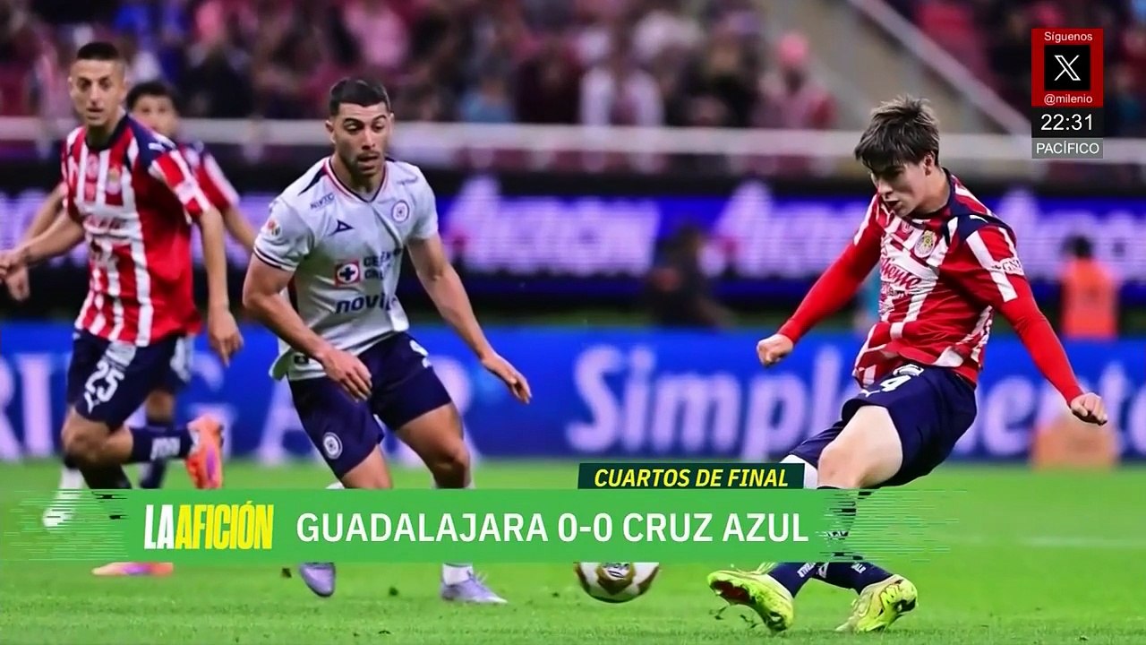 Nada para nadie, Chivas y Cruz Azul empatan sin goles en la Ida de los Cuartos de Final