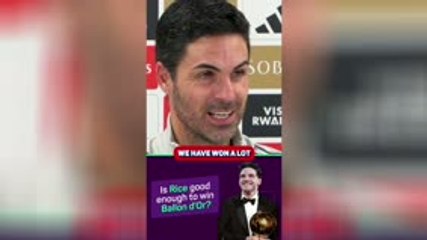 Arteta hopes Rice wins Ballon d'Or