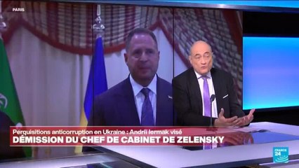 Ukraine : le chef de cabinet de Zelensky démissionne après des perquisitions anticorruption