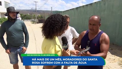 Falta de água persistente na Rua Alcides Guedes, Bairro Santa Rosa: Moradores solicitam solução