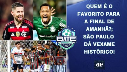 FLAMENGO OU PALMEIRAS: QUEM É O FAVORITO PARA A FINAL?; SÃO PAULO DÁ VEXAME HISTÓRICO! | BATE-PRONTO