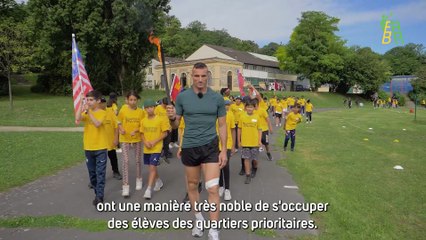 Une journée olympique avec 400 jeunes élèves avec Major Gérald