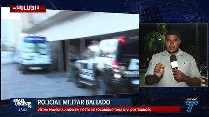 Policial militar baleado: vítima procura ajuda em posto e é socorrido pra UPA dos Torrões