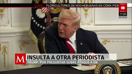 Trump insulta a reportera tras pregunta sobre afganos; vuelve a arremeter contra periodista