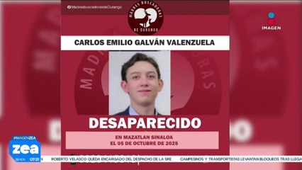 Se cumplen dos meses de la desaparición de Carlos Emilio Galván, visto por última vez en Mazatlán