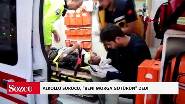 Park halindeki 3 araca çarpan alkollü sürücü, sağlık çalışanına Beni morga götürün dedi