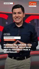 Rodrigo Paz felicita a la Selección de Talla Baja por su histórico pase a semifinales