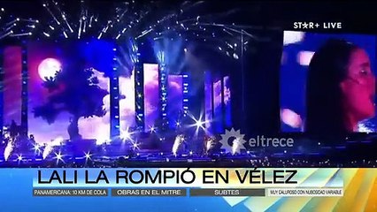 Lali lloró en su recital de Vélez y se chapó a Nicki Nicole La reacción de la cantante