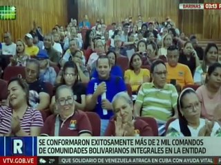 Más de 2 mil 300 Comandos de Comunidades Bolivarianos Integrales serán conformados en Barinas