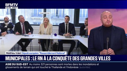 Marine Le Pen exclue d'un sondage: "J'aurais aimé qu'elle soit testée", déclare Matthieu Valet, député européen RN