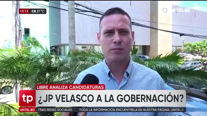 ¿JP Velasco será candidato a gobernador en Santa Cruz? Esto dicen desde Libre