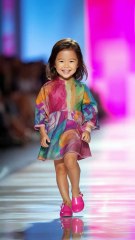 Adorable 5-Year-Old Shines on the Fashion Runway in Stunning Arabic-Inspired Designer Dress