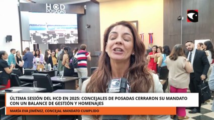 Última sesión del HCD en 2025 Concejales cerraron su mandato con un balance de gestión y homenajes