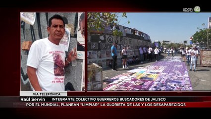 Colectivos acusan intento de “limpieza” en la Glorieta de los Desaparecidos rumbo al Mundial