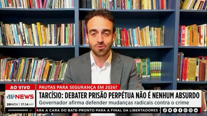 Tarcísio de Freitas declara que prisão perpétua ‘não é nenhum absurdo’