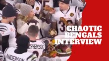Joe Burrow delivers the funniest postgame interview ever as Bengals players eat turkey mid-questions