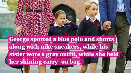 Prince George & Princess Charlotte Are So Grown Up Holding Their Own Bags At Airport