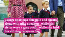 Prince George & Princess Charlotte Are So Grown Up Holding Their Own Bags At Airport