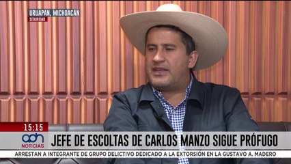Jefe de escoltas de Carlos Manzo sigue prófugo
