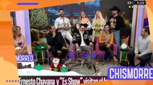 Ernesto Chavana y el elenco de 'Es Show' en el Chismorreo