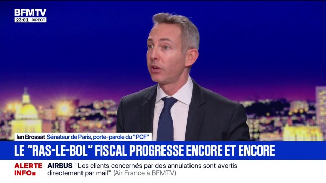 Impôts: Je considère que l'effort fiscal n'est pas justement réparti , affirme Ian Brossat, sénateur PCF