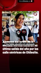 Alumnos del jardín de la escuela Normal hicieron su última salida del año por las calle céntricas de Chilecito.