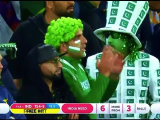 🔥PAKISTAN Vs INDIA T20 WORLD CUP 2022 LAST OVER THRILLING 6 BALL 16 RUNS🤤🖤🏏