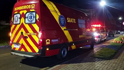 Socorristas e médico do Siate atendem vítima de tentativa de suicídio em Cascavel
