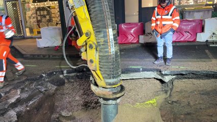 LE CREUSOT : Les gros moyens pour 3 collecteurs rue Foch