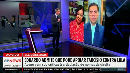 Eduardo Bolsonaro admite que pode apoiar Tarcísio de Freitas contra Lula em 2026