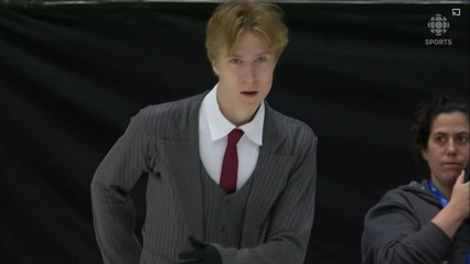 Stephen Gogolev 2025 Trophée Finlandia programme court (Radio-Canada)