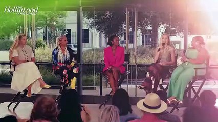 Brie Larson, Aja Naomi King Talk Working on Set of Apple TV+ Show 'Lessons in Chemistry' | THR Video