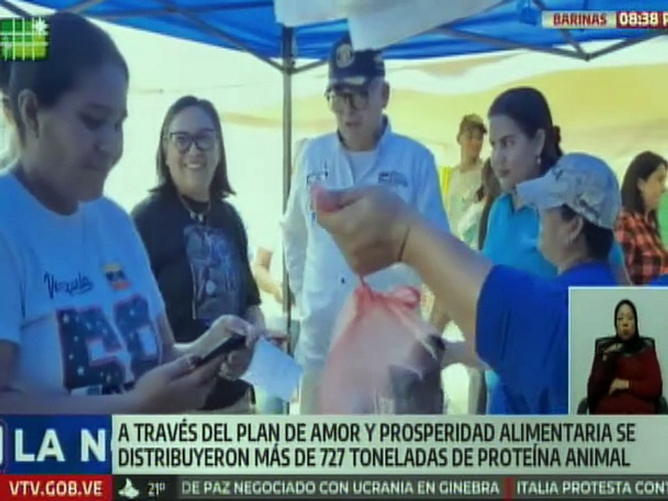 Plan de Amor y Prosperidad Alimentaria distribuye más de 700 toneladas de proteína animal en Barinas