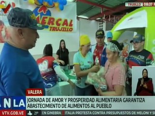 Gobierno Bolivariano garantiza distribución de alimentos de calidad y a precios asequibles en Trujillo