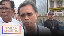 Shafie Apdal tiba di SK Bubul untuk mengundi