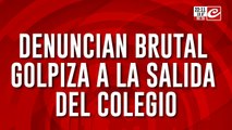 Denuncian brutal golpiza a la salida del colegio