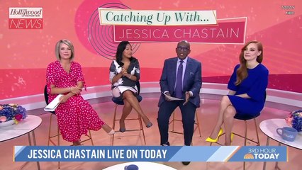 Jessica Chastain Reacts to Viral Slow-Motion Red Carpet Video With Oscar Isaac | THR News