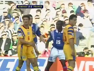 Euro 1996  France vs Romania (Group B) English commentary