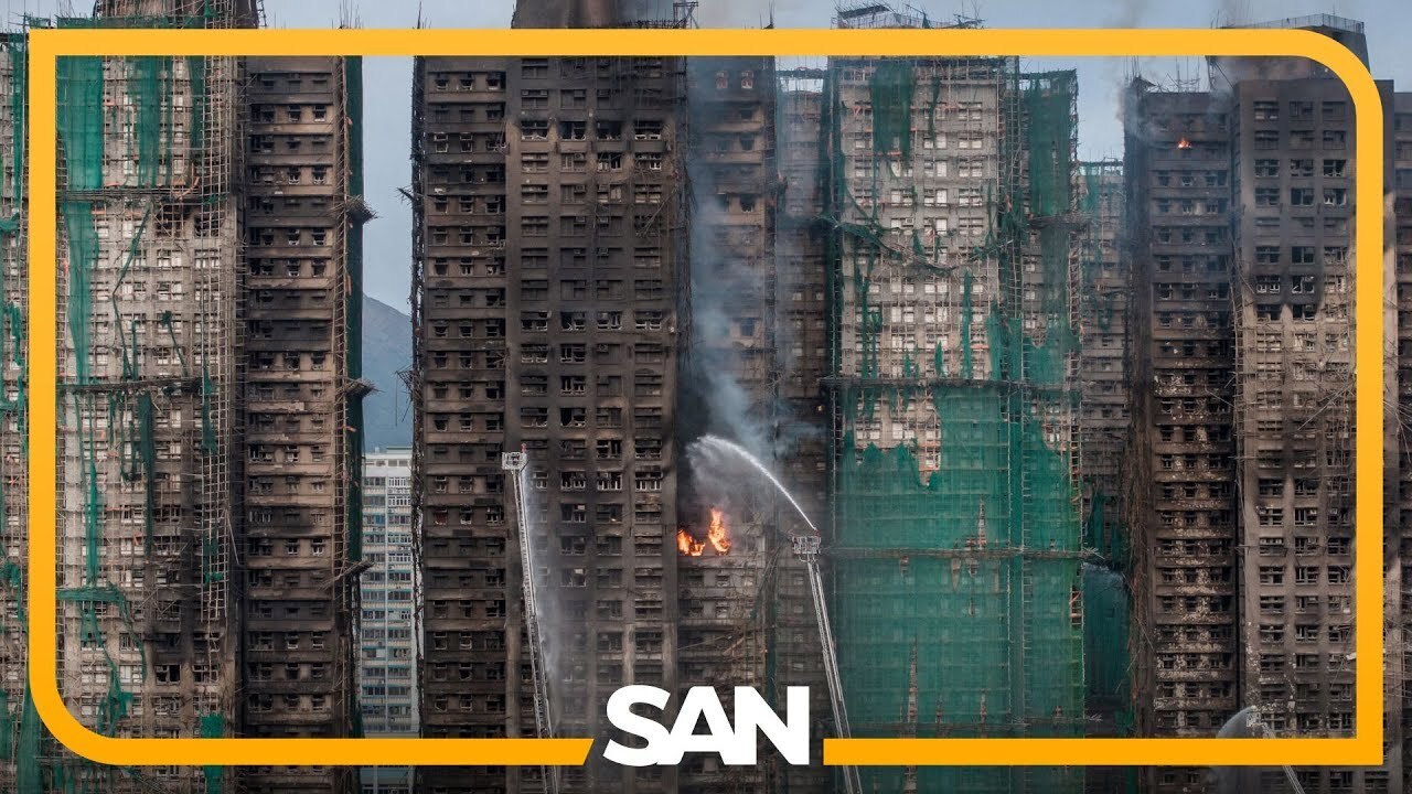 Death toll rises to 128 in Hong Kong high-rise fire as 200 remain missing