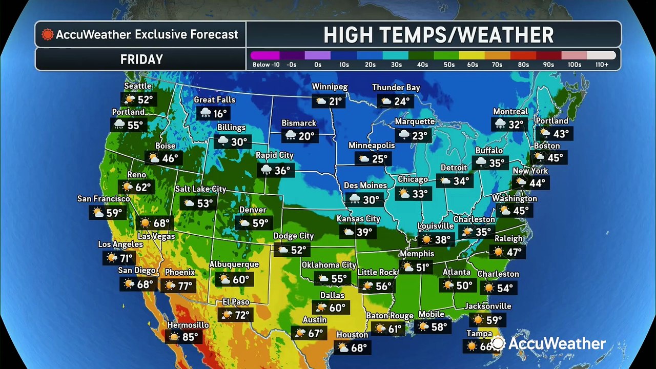 Another round of wintry weather arrives for the Northeast on the last day of November