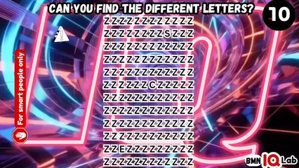 Can you find the different Letters? (P.9) 🔤