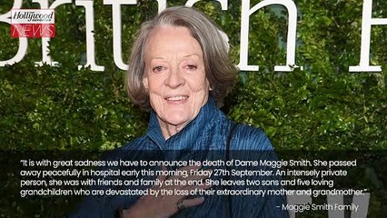 Maggie Smith, Iconic 'Harry Potter' and 'Downton Abbey' Star, Dies at 89 | THR News Video