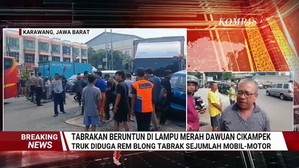 Kesaksian Warga Saat Truk Rem Blong Tabrak Mobil-Motor di Karawang: 1 Tewas, 7 Luka-Luka