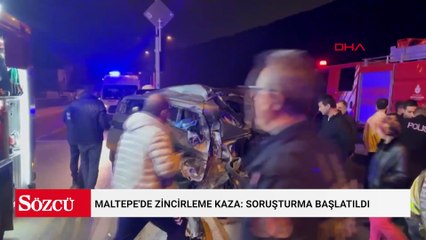 Maltepe'de zincirleme kaza: Soruşturma başlatıldı